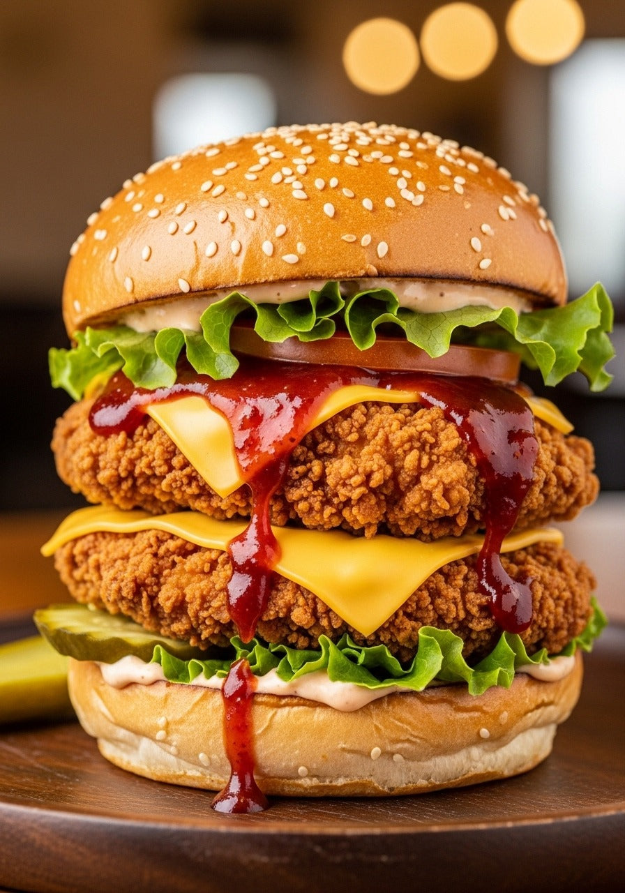 Broasty's Tower Burger