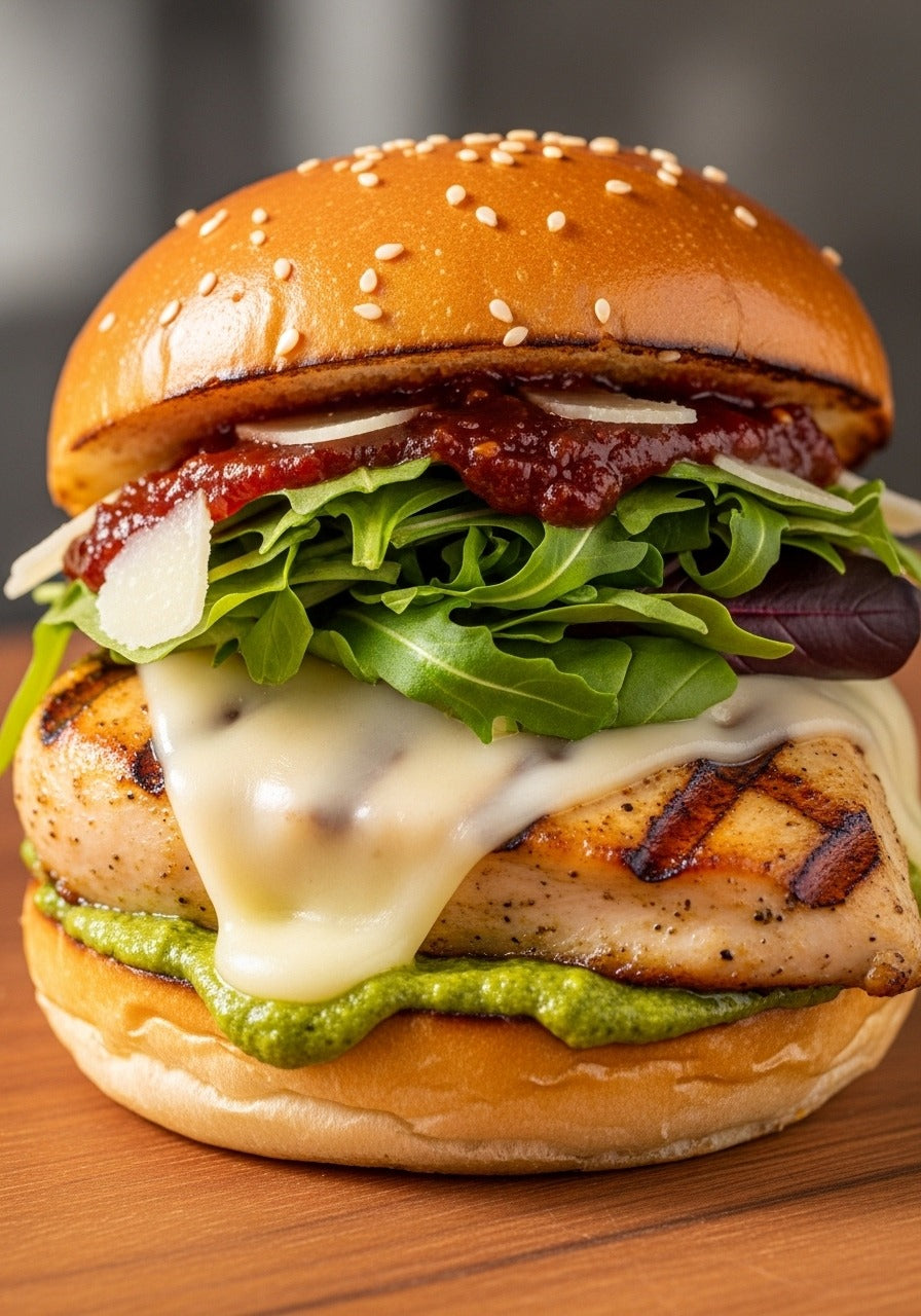 Pesto Grilled Burger